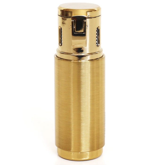 Larchmont Steamboat Triple Torch Windproof butane Lighter with Built-In Punch cutter