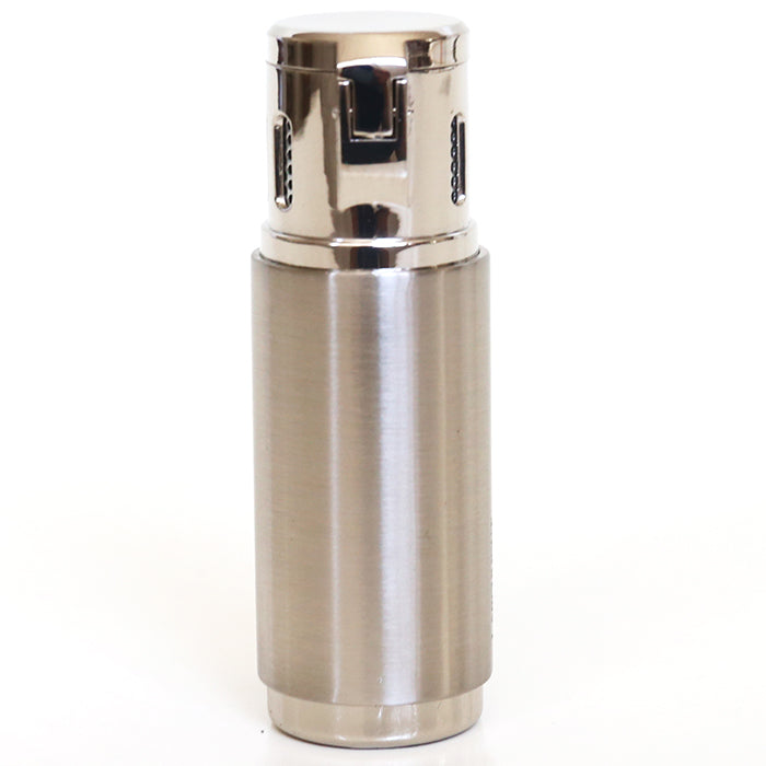 Larchmont Steamboat Triple Torch Windproof butane Lighter with Built-In Punch cutter