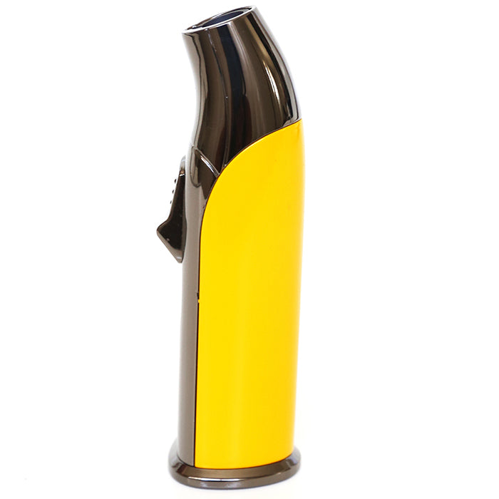 Larchmont Big Sky Single Jet Torch butane Lighter with Built-In Punch cutter
