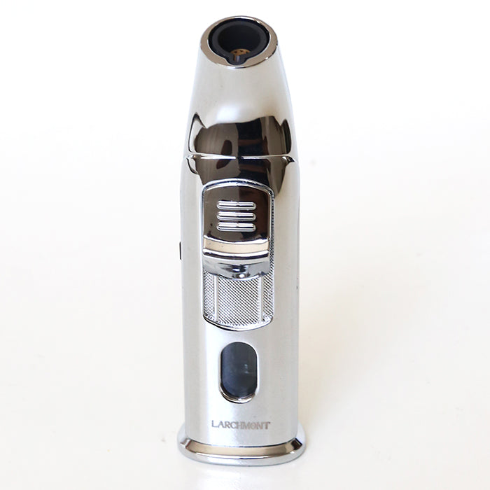 Larchmont Big Sky Single Jet Torch butane Lighter with Built-In Punch cutter