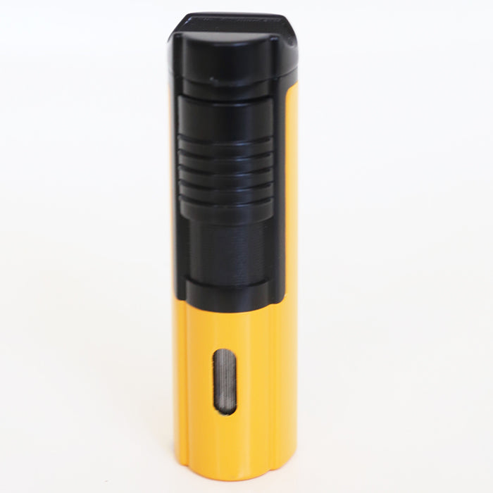 Larchmont Sun Valley Triple Torch Windproof Butane Lighter with Built-In Punch Cutter & Cigar rest