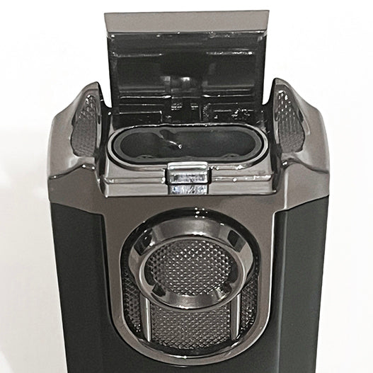 Larchmont Torch St. Moritz Lighter with Built-in V-Cutter