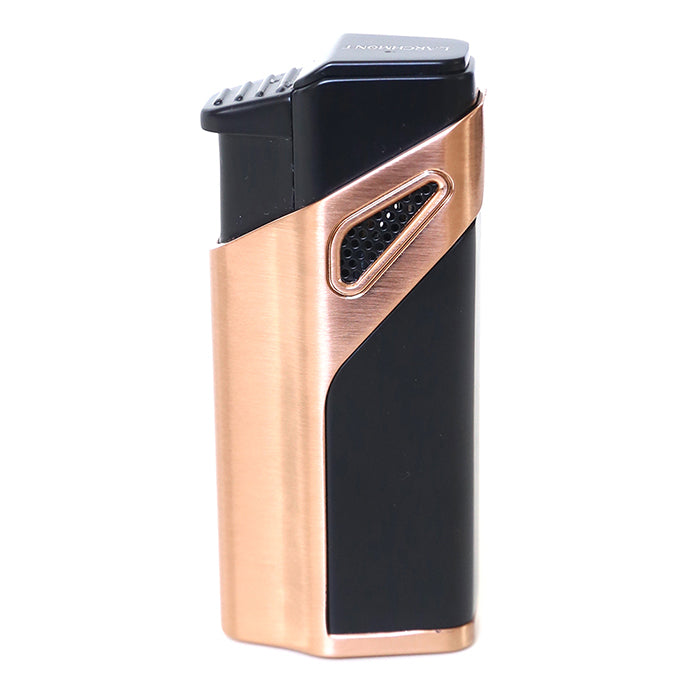 Larchmont Vail Triple Torch Windproof Butane Lighter with Built-In Punch cutter