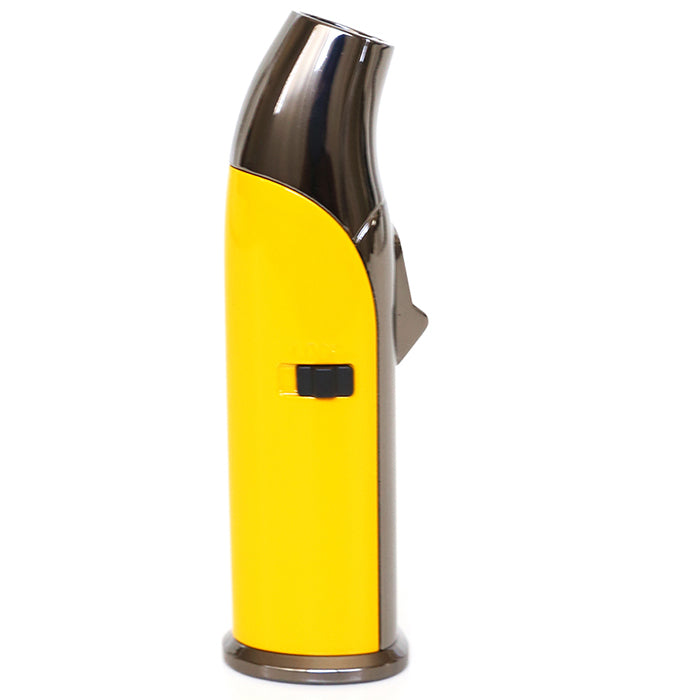 Larchmont Big Sky Single Jet Torch butane Lighter with Built-In Punch cutter